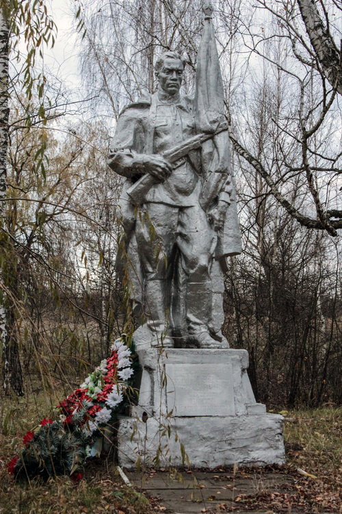 Братская могила в селе Медвин (общий вид)