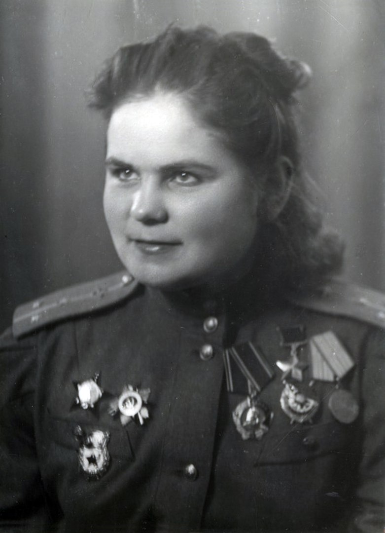 Е.В.Рябова, 1945 год.